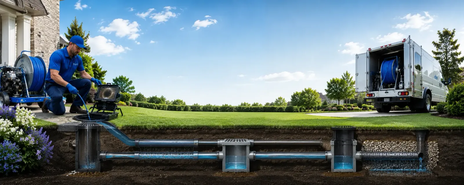 Outdoor drain cleaning information for Divide, MT